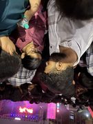 A concert, upside down