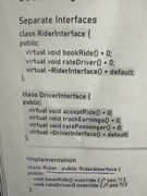 Handwritten C++ notes on interfaces