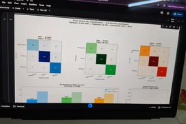 A dashboard on a monitor