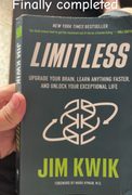 A copy of Limitless by Jim Kwik, finally finished